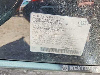 Zdjęcie 13 z 13 samochodu: 2013 AUDI Q5 PREMIUM PLUS VIN:WA1LFAFP7DA011285 - miniatura