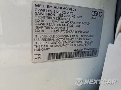 Zdjęcie 12 z 12 samochodu: 2022 AUDI Q3 PREMIUM PLUS S LINE 45 VIN:WA1EECF38N1034323 - miniatura
