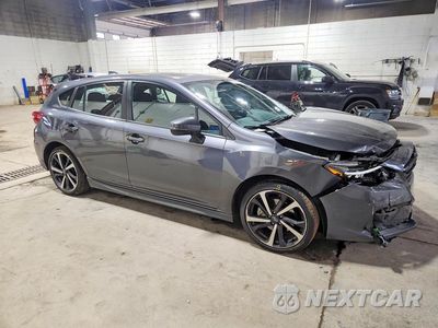 Czwarte zdjęcie samochodu z boku: 2022 SUBARU IMPREZA SPORT VIN:4S3GTAM69N3716802 - miniatura