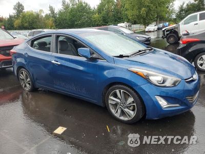 Czwarte zdjęcie samochodu z boku: 2015 HYUNDAI ELANTRA LIMITED VIN:KMHDH4AE0FU381356 - miniatura