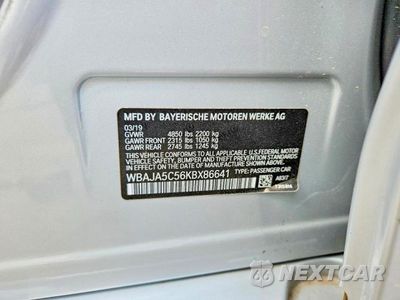 Zdjęcie 12 z 12 samochodu: 2019 BMW 530 I VIN:WBAJA5C56KBX86641 - miniatura