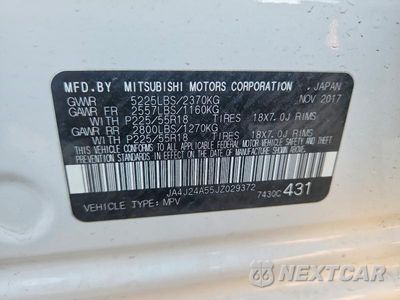 Zdjęcie 13 z 13 samochodu: 2018 MITSUBISHI OUTLANDER SE VIN:JA4J24A55JZ029372 - miniatura