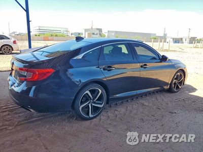 Trzecie zdjęcie samochodu z tyłu: 2018 HONDA ACCORD SPORT VIN:1HGCV1F32JA150341 - miniatura
