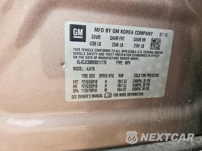 Zdjęcie 13 z 13 samochodu: 2013 BUICK ENCORE VIN:KL4CJCSB8DB211770 - miniatura