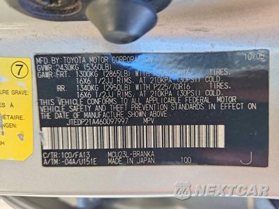 Zdjęcie 13 z 13 samochodu: 2006 TOYOTA HIGHLANDER BASE VIN:JTEDP21A460097997 - miniatura