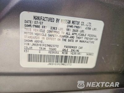 Zdjęcie 12 z 12 samochodu: 2007 INFINITI G35 X VIN:JNKBV61F07M823772 - miniatura