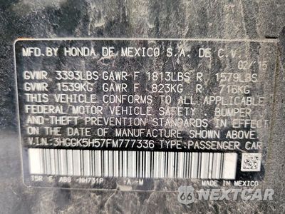Zdjęcie 12 z 12 samochodu: 2015 HONDA FIT LX VIN:3HGGK5H57FM777336 - miniatura