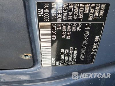 Zdjęcie 13 z 13 samochodu: 2019 MERCEDES-BENZ SPRINTER 2500/3500 DELIVERY VAN VIN:WD4PF0CD3KT004157 - miniatura