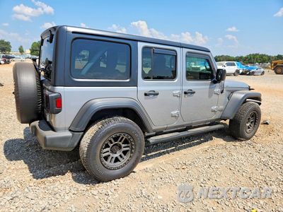 Trzecie zdjęcie samochodu z tyłu: 2020 JEEP WRANGLER UNLIMITED SPORT VIN:1C4HJXDN7LW197295 - miniatura