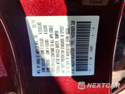 Zdjęcie 13 z 13 samochodu: 2014 HONDA ACCORD SPORT VIN:1HGCR2F58EA242586 - miniatura