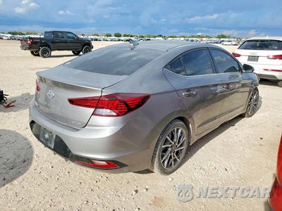 Trzecie zdjęcie samochodu z tyłu: 2020 HYUNDAI ELANTRA LIMITED VIN:KMHD84LF9LU942865 - miniatura