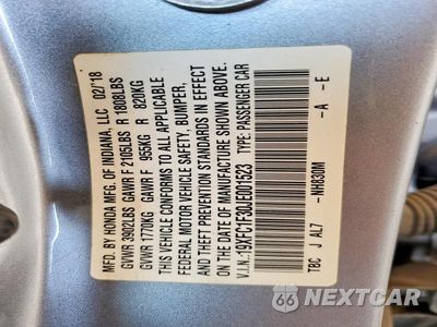 Zdjęcie 12 z 12 samochodu: 2018 HONDA CIVIC EX VIN:19XFC1F30JE001523 - miniatura