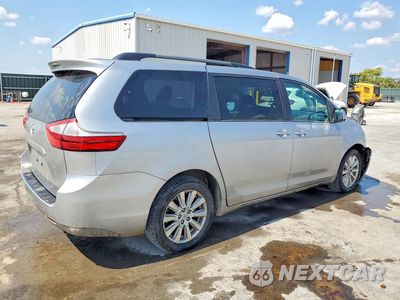 Trzecie zdjęcie samochodu z tyłu: 2017 TOYOTA SIENNA LE VIN:5TDJZ3DC7HS155069 - miniatura