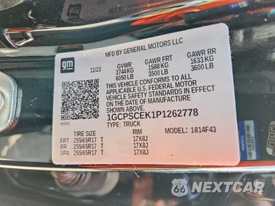 Zdjęcie 12 z 12 samochodu: 2023 CHEVROLET COLORADO LT VIN:1GCPSCEK1P1262778 - miniatura