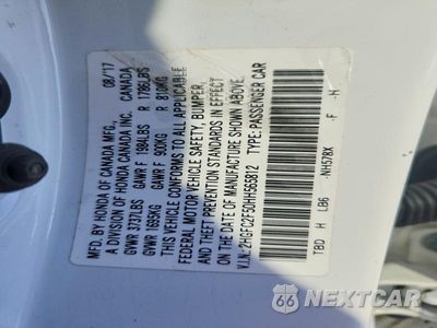 Zdjęcie 12 z 12 samochodu: 2017 HONDA CIVIC LX VIN:2HGFC2F50HH565812 - miniatura