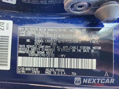 Zdjęcie 13 z 13 samochodu: 2024 TOYOTA SIENNA XLE 7-PASSENGER VIN:5TDYSKFC7RS120155 - miniatura