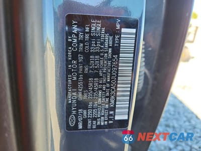 Zdjęcie 14 z 14 samochodu: 2018 HYUNDAI KONA LIMITED VIN:KM8K3CA50JU097654 - miniatura