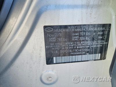 Zdjęcie 12 z 12 samochodu: 2019 HYUNDAI ELANTRA SE VIN:5NPD74LF9KH439966 - miniatura