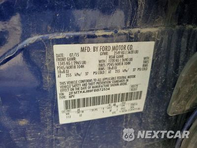Zdjęcie 13 z 13 samochodu: 2015 FORD EDGE SEL VIN:2FMTK4J89FBB72534 - miniatura