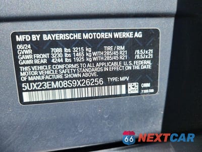 Zdjęcie 13 z 13 samochodu: 2025 BMW X7 XDRIVE40I VIN:5UX23EM08S9X26256 - miniatura