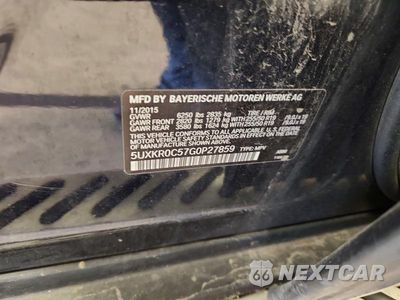 Zdjęcie 13 z 13 samochodu: 2016 BMW X5 XDRIVE35I VIN:5UXKR0C57G0P27859 - miniatura