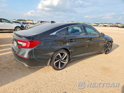 Trzecie zdjęcie samochodu z tyłu: 2022 HONDA ACCORD SPORT VIN:1HGCV1F33NA086848 - miniatura