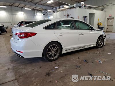 Trzecie zdjęcie samochodu z tyłu: 2017 HYUNDAI SONATA SPORT 2.0T VIN:5NPE34AB9HH557752 - miniatura