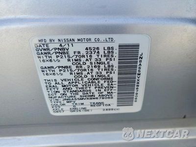 Zdjęcie 12 z 12 samochodu: 2011 NISSAN ROGUE S VIN:JN8AS5MVXBW679068 - miniatura