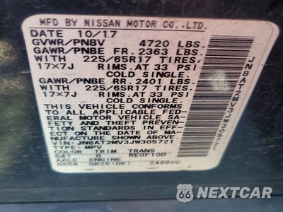 Zdjęcie 14 z 14 samochodu: 2018 NISSAN ROGUE SV VIN:JN8AT2MV3JW305721 - miniatura