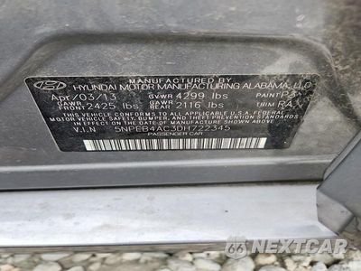 Zdjęcie 12 z 12 samochodu: 2013 HYUNDAI SONATA GLS VIN:5NPEB4AC3DH722345 - miniatura