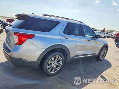 Trzecie zdjęcie samochodu z tyłu: 2021 FORD EXPLORER XLT VIN:1FMSK7DH8MGC09829 - miniatura