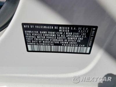 Zdjęcie 13 z 13 samochodu: 2017 VOLKSWAGEN JETTA SE VIN:3VWDB7AJ3HM320706 - miniatura