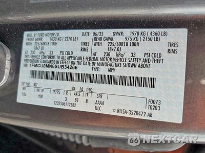 Zdjęcie 13 z 13 samochodu: 2025 FORD ESCAPE ST LINE VIN:1FMCU0MN6SUB34266 - miniatura