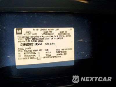 Zdjęcie 13 z 13 samochodu: 2002 CHEVROLET EXPRESS G1500 VIN:1GNFG65R121148453 - miniatura