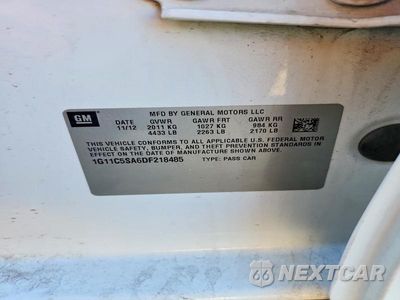 Zdjęcie 12 z 12 samochodu: 2013 CHEVROLET MALIBU 1LT VIN:1G11C5SA6DF218485 - miniatura