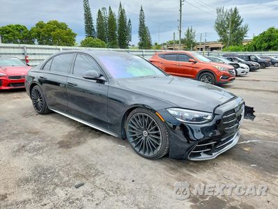 Czwarte zdjęcie samochodu z boku: 2023 MERCEDES-BENZ S 500 4MATIC VIN:W1K6G6DB3PA186373 - miniatura