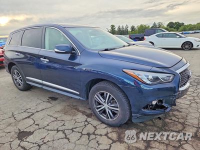 Czwarte zdjęcie samochodu z boku: 2017 INFINITI QX60 BASE VIN:5N1DL0MM8HC554821 - miniatura