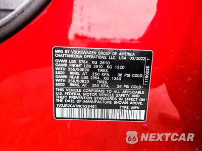 Zdjęcie 13 z 13 samochodu: 2022 VOLKSWAGEN ATLAS SE VIN:1V2JR2CA7NC529461 - miniatura