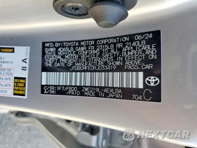 Zdjęcie 12 z 12 samochodu: 2024 TOYOTA COROLLA HYBRID LE VIN:JTDBCMFE0RJ033419 - miniatura