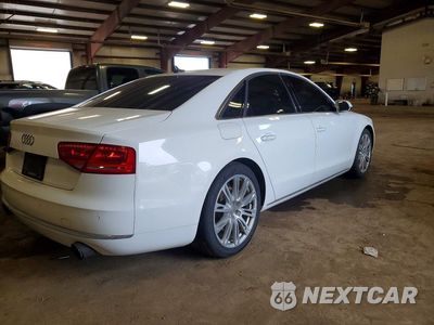 Trzecie zdjęcie samochodu z tyłu: 2014 AUDI A8 QUATTRO VIN:WAUAGAFDXEN013295 - miniatura