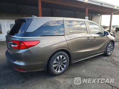 Trzecie zdjęcie samochodu z tyłu: 2022 HONDA ODYSSEY EXL VIN:5FNRL6H71NB047551 - miniatura