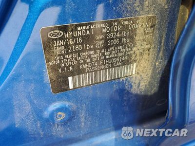 Zdjęcie 12 z 12 samochodu: 2017 HYUNDAI ELANTRA SE VIN:KMHD74LF1HU096144 - miniatura