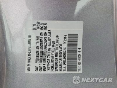 Zdjęcie 13 z 13 samochodu: 2019 HONDA ODYSSEY EXL VIN:5FNRL6H77KB031981 - miniatura