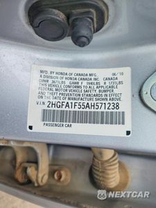 Zdjęcie 12 z 12 samochodu: 2010 HONDA CIVIC LX VIN:2HGFA1F55AH571238 - miniatura