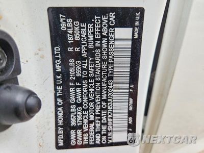 Zdjęcie 13 z 13 samochodu: 2018 HONDA CIVIC EX VIN:SHHFK7H53JU202443 - miniatura