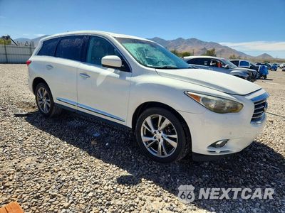 Czwarte zdjęcie samochodu z boku: 2013 INFINITI JX35 BASE VIN:5N1AL0MMXDC320242 - miniatura