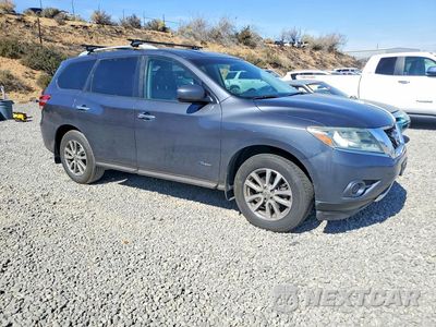 Czwarte zdjęcie samochodu z boku: 2014 NISSAN PATHFINDER HYBRID SV VIN:5N1CR2MM1EC657631 - miniatura