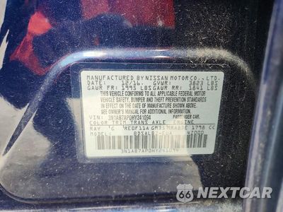 Zdjęcie 12 z 12 samochodu: 2017 NISSAN SENTRA S VIN:3N1AB7AP0HY241094 - miniatura