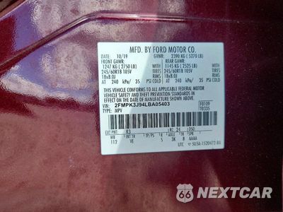 Zdjęcie 13 z 13 samochodu: 2020 FORD EDGE SEL VIN:2FMPK3J94LBA05403 - miniatura