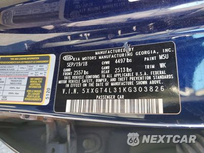 Zdjęcie 12 z 12 samochodu: 2019 KIA OPTIMA LX VIN:5XXGT4L31KG303826 - miniatura